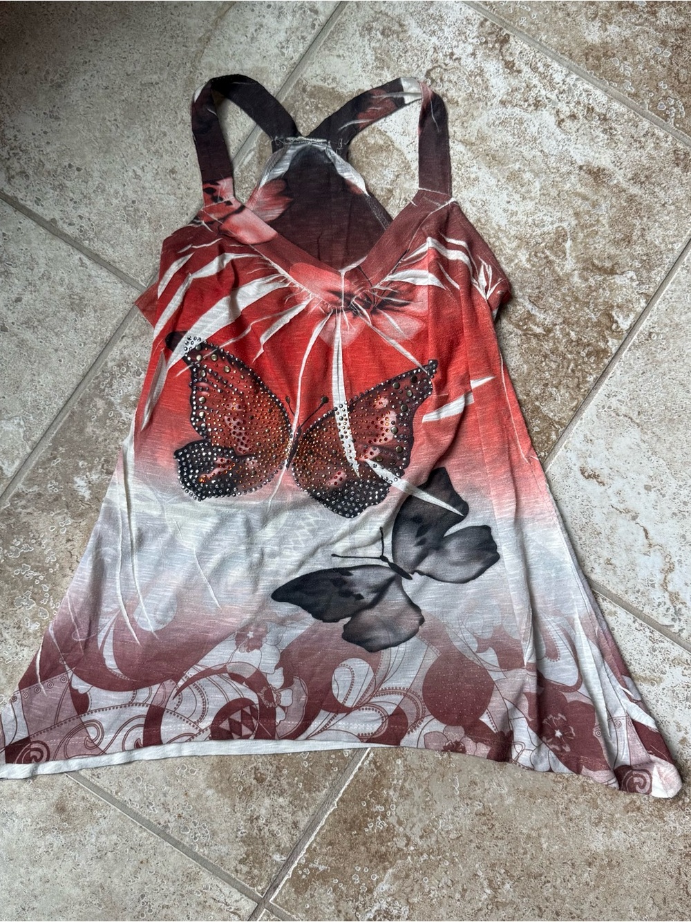 Y2K Butterfly Top